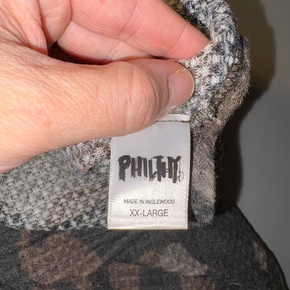 Camouflage Open Front Long Cardigan - Picture 5 of 6